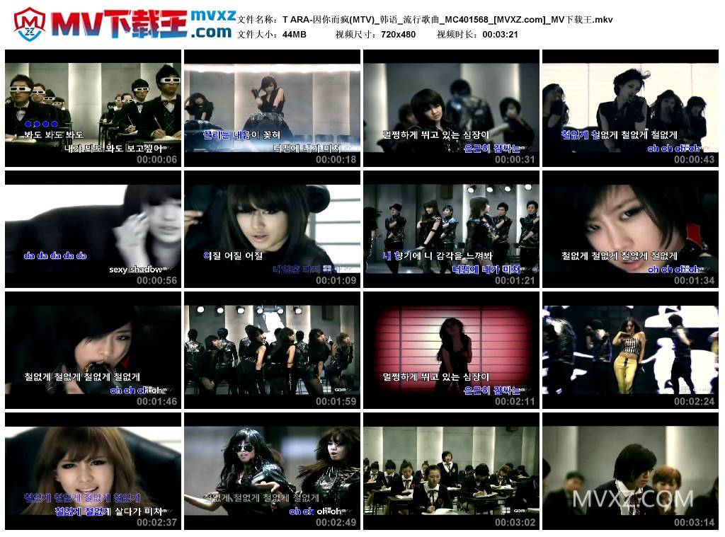 T ARA-因你而疯(MTV)_韩语_流行歌曲_MC401568